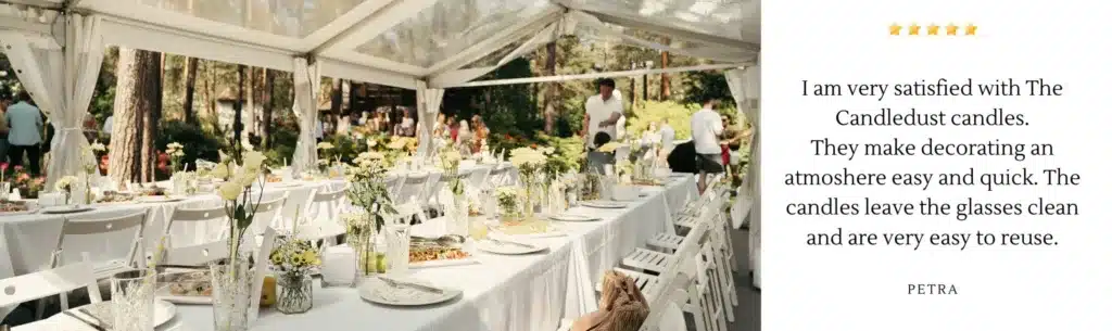 Kaarsen voor feesten en evenementen